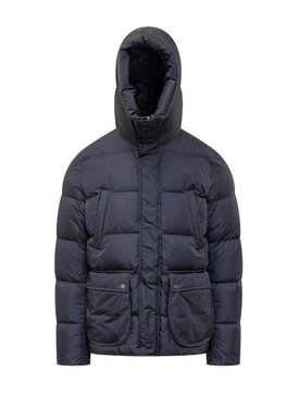 High Neck Hooded Down Jacket