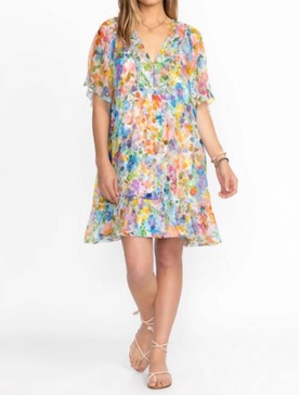 margareta mini dress in wild blooms
