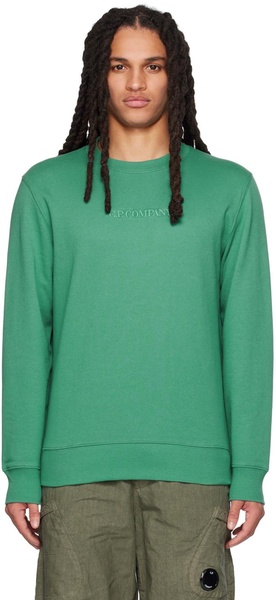 Green Embroidered Sweatshirt