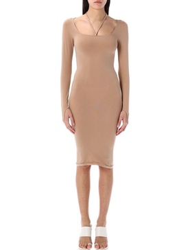 Andreādamo Sculpting Jersey Midi Dress
