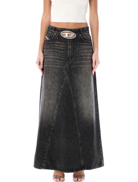 Diesel De-Pago Denim Long Skirt
