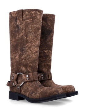 Acne Studios Denim Buckle Boots