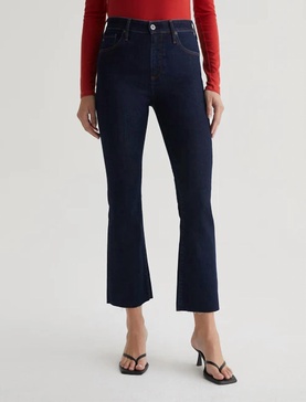 farrah boot crop in modern indigo