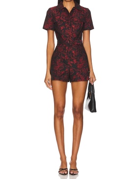 ireland romper in red & black