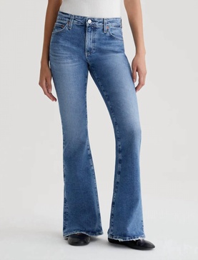 angeline mid-rise flare jeans in 16 years cupola