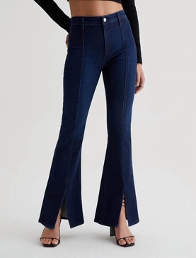 anisten emrata x ag high-rise bootcut in subway