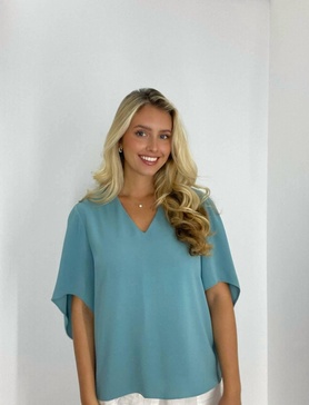 nina top in mineral blue