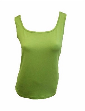 bra-friendly tank top in lime