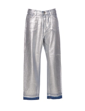 Metallized Boyfriend Jeans