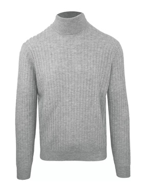 elegant wool cashmere turtleneck men's sweater