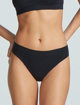 ballet body thong in black