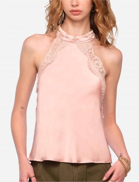 maelle halter top in blush
