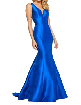 mikado mermaid sweetheart prom dress in royal