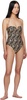 Beige & Black Brissa One-Piece Swimsuit