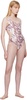 White Crazy Orb One-Piece Swimsuit