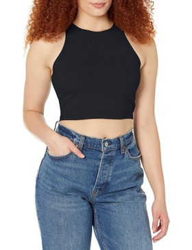 American Apparel Women's Cotton Spandex Sleeveless Crop Top
