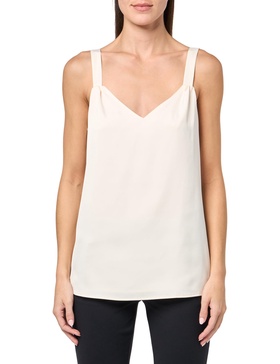 Anne Klein Women's Slvlss V Neck Tunic Cami W Wide Straps