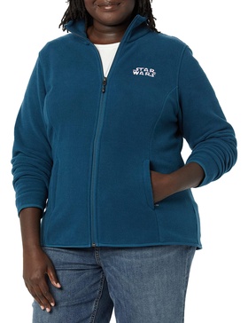Amazon Essentials Disney | Marvel | Star Wars Women's Polar Fleece Full-Zip Mock Jackets