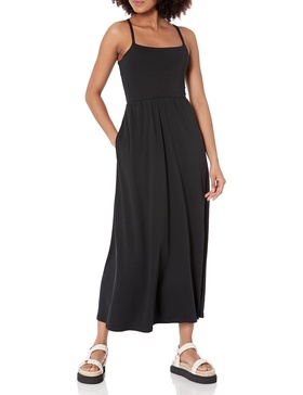 Amazon Essentials Women's Fit & Flare Jersey Midi Jersey Dress (Available in Plus Size) (Previously Amazon Aware)