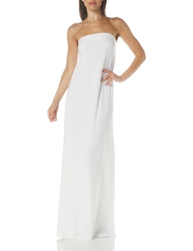 Norma Kamali Women's Strapless Tailored Side Slit Gown