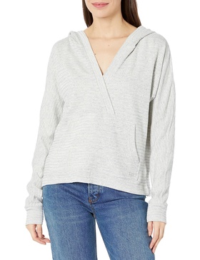 Andrew Marc Women's Performance High Hip Length Long Sleeve Hoodie