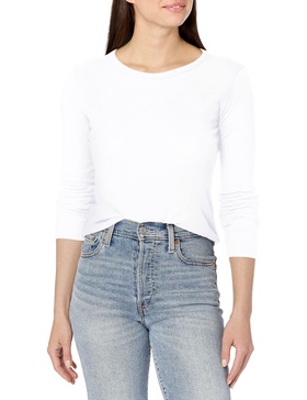 Velvet by Graham & Spencer Women's Bayler Cotton Slub Long Sleeve T-Shirt