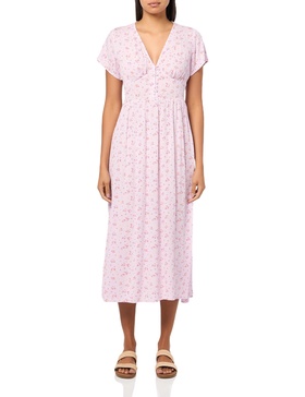 Billabong Women's Morning Sky V-Neck Midi Dress