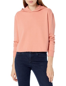 Women's Terry Cropped Pullover Hoodie