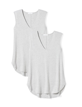 Amazon Essentials Women's Jersey Standard-Fit V-Neck Tank Top (Previously Daily Ritual), Multipacks