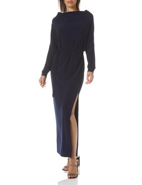 Norma Kamali Women's All in One Side Slit Gown