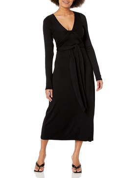 Vince Women's Long Sleeve Wrap Dress