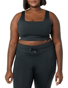 Amazon Essentials Women's Active Sculpt Square Neck Crop Top