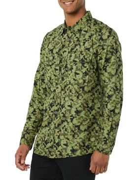 Amazon Essentials Men's Standard-Fit Long-Sleeve Two-Pocket Utility Shirt (Previously Goodthreads)