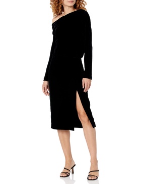 Theory Women's Velvet Off-The-Shoulder Dress