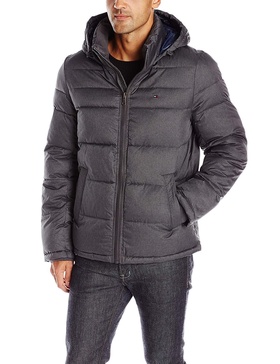 Tommy Hilfiger Men's Down Alternative Hooded Puffer Jacket (Standard and Big & Tall)