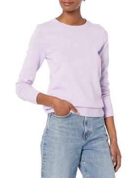 Amazon Essentials Women's Crewneck Sweater, 100% Cotton, Plus Size Available