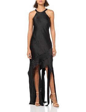 BCBGMAXAZRIA Women's Sleeveless Halter Neck Maxi Dress