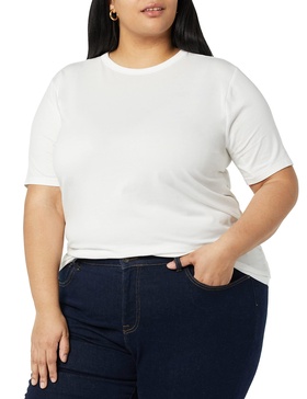 Amazon Essentials Women's Perfect Short-Sleeve T-Shirt (Available in Plus Size) (Previously Amazon Aware)