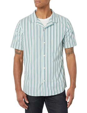 Amazon Essentials Men's Slim-Fit Vacation Shirt, Short-Sleeve