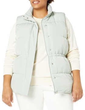 Amazon Aware Women's Relaxed-Fit Water Repellent Recycled Polyester Puffer Vest (Available in Plus Size) (Previously