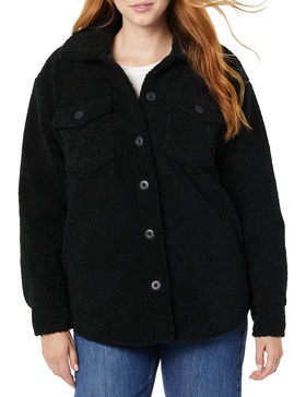 Amazon Essentials Women's Oversized Teddy Sherpa Shirt Jacket (Previously Goodthreads)
