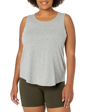 Amazon Essentials Women's Soft Cotton Open Back Sleeveless Yoga Tank (Available in Plus Size) (Previously Core 10)