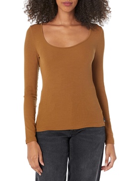 AG Adriano Goldschmied Women's Jaxon Long Sleeved Scoop