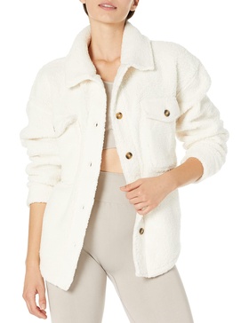 Andrew Marc Women's Teddy Fleece Trucket Cozy Jacket