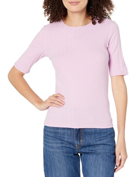 Vince Women's Elbow Sleeve Crew Nk