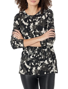 Norma Kamali Women's Kamali Kulture Long Sleeve Crew Top