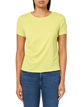 Calvin Klein Women's Ruched Sides Short Sleeve Top