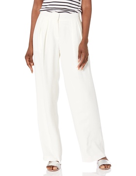 BCBGMAXAZRIA Women's Wide Leg Pants with Pleats