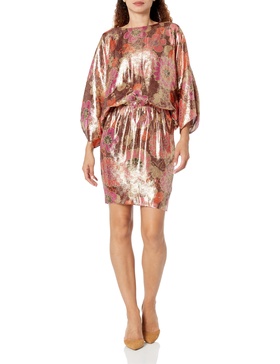 Trina Turk Women's Metallic Blouson Dress