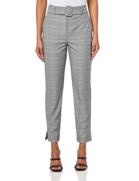 BCBGMAXAZRIA Women's Belted Straight Leg Pant
